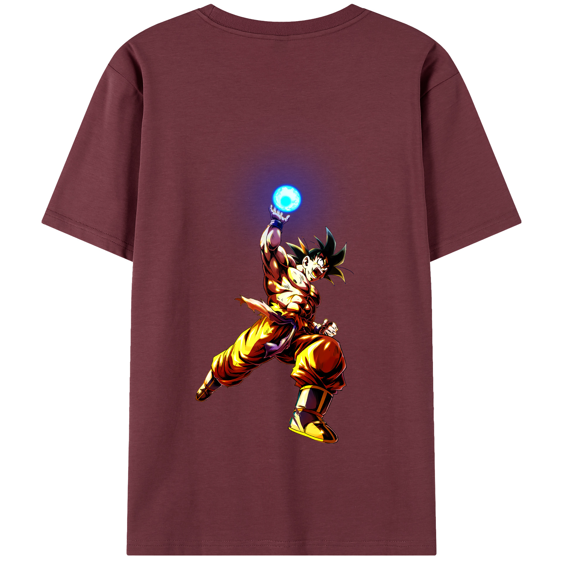 （画像用） ドラゴンボール 孫悟空（そん ごくう）Son Goku カカロット DRAGON BALL Kakarotto 綿100％半袖Tシャツ（背面プリント）